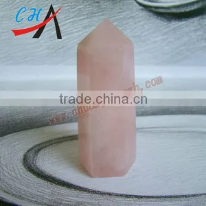 Natural Rose Quartz Crystal Point Pendants thumbnail-1
