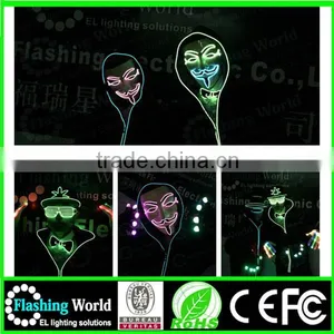 China Factory OEM High Quality China Wholesale Washable Luminous Flashing Ghost Rider Party Mask thumbnail-5