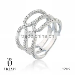Fashion 925 Sterling Silver Ring - 169919 , Wholesale Silver Jewellery, Silver Jewellery Manufacturer, CZ Cubic Zircon AAA thumbnail-1