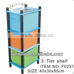 3 Shelf Drawer Organizer With Nonwoven Boxes thumbnail-1