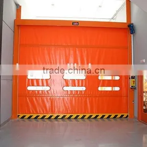 Fast Moving Plastic Fabric Automatic Rolling Door thumbnail-1