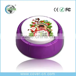2016 NEW! LED Light ,plush Toy Sound Button/easy Button,talking Button Gift ,LED Button thumbnail-1