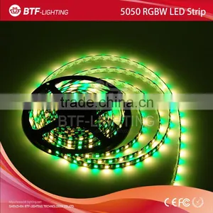 5050 RGBW 5m 60leds/m Led Strip Rgbw RGB+Warm White Strip Waterproof in Silicon IP65 Black PCB DC12V SMD 5050 Mixed Color thumbnail-3