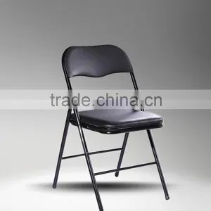 Cheap Wholesale Indoor Powder Coated UPHOLSTERED Metal Folding Chair Quality Choice thumbnail-1