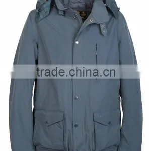 Mens Detachable Hood Winter Quilted Jacket thumbnail-1