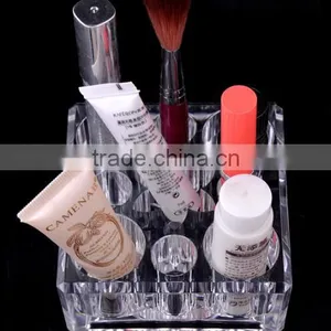 Square Cosmetic Organizer Lipstick Holder Organizer Makeup Brush Holder Storage Organizer thumbnail-2