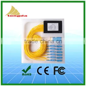 FTTH GPON EPON PLC 1x4 1X8 1X16 1X32 1X64Optical Splitter PLC SC APC Connector thumbnail-2