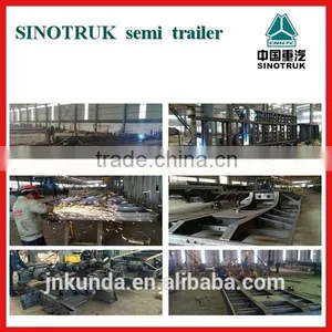 Tri Axle 40ft/20ft Container Flatbed Trailer With Container Lock thumbnail-3