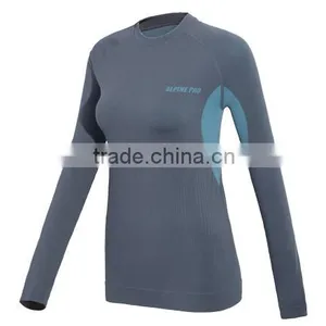 Women's Anti-Odor Bamboo Charcoal Seamless Thermal Underwear, Skiing Base Layer, Dri Fit Seamless Underwear for Women thumbnail-1