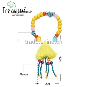 Long Tassel Bracelet 2016 Latest Design Jewelry Charm Bead Bracelet Valentine's Day Gift Quality Choice thumbnail-2