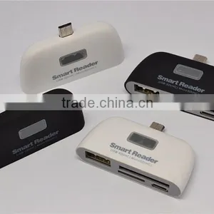 4 in 1 OTG Adapter Micro USB Card Reader SD HC TF thumbnail-5