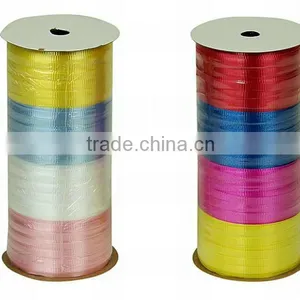 HOT SALE! 4 Lanes Multi Color Crimp Solid Poly Curling Present Wrapping Ribbon thumbnail-1