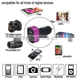 Cheap Price Portable Mini Three Usb Car Charger thumbnail-1