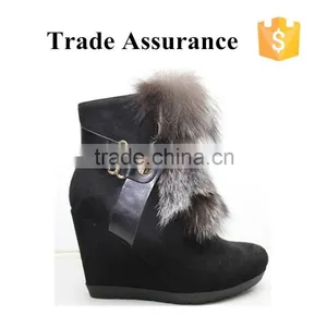 Chengdu Factory Supply Luxury Animal Fur Winter Woman Boot thumbnail-1