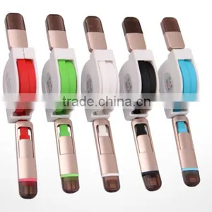 2 in 1 Usb Retractable Cable,usb Micro Cable,micro Usb Charge Cable for IPhone 6 thumbnail-1