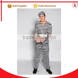 Halloween Festival Sexy Prisoner Costume Sex Product Prison Uniforms for Men thumbnail-1