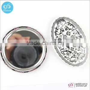 Hot Selling Gifts Cheap Custom Mini Pocket Mirror Round Hand Mirror thumbnail-1