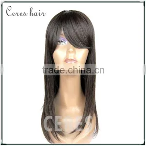 Long Silky Straight Mongolian Hair Kosher Wig Natural Hair Wig at Cheap Price thumbnail-4