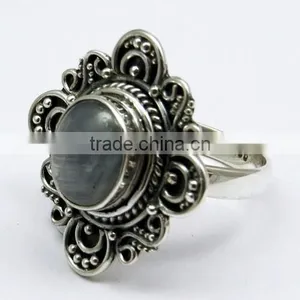 Trendy !! Sapphire 925 Sterling Silver Ring, Gemstone Silver Jewelry, Silver Jewelry 925 thumbnail-3