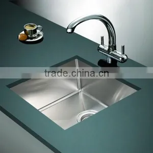 SUS304 Handmade Undermount Single Bowl Handmade Bar Sink Made in China thumbnail-4