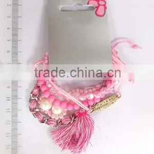 Lovely Girl Jewelry Stretched Beaded Chain & Link Bracelets thumbnail-1