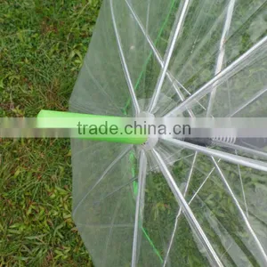 China Suppliers Produced Hot Sale Online Shop China Chinese Imports Wholsale Transparent Umbrella With Color Handle thumbnail-6