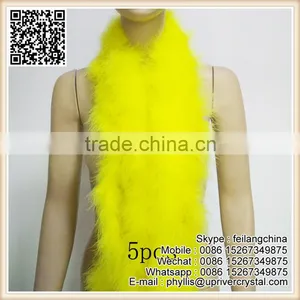 Factory Sale Select Prime Dyed Rainbow Fluffy Feather Boa thumbnail-2