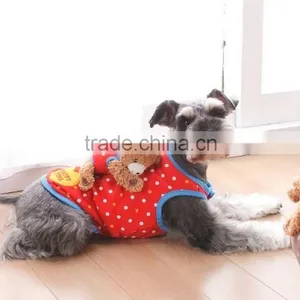 Spot Red Blue Detachable Toy Bear Pet Clothe Cat Dog Pet Wear Pet Apparel thumbnail-1