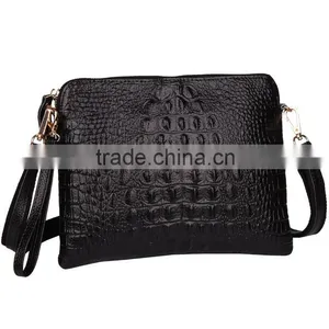 2015 Genuine Leather Women Bag Fashion Crossbody Shoulder Messenger Bags for Women With Crocodile Pattern Ladies Envelope Clutch thumbnail-4