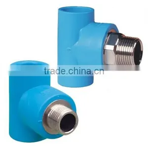 PE Pipe Fittings: Male Thread Tee (Soc x Mipt With Brass Thread Insert) thumbnail-1