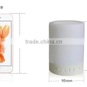LED Rechargable Camping Lantern With Bluetooth Speaker Color Changing and Touch Sensor Mini Music Lamp thumbnail-3