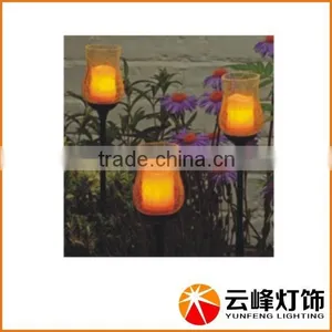 2015 NEW SOLAR TABLE LIGHTsolar Powered Candle Light Solar Grave Candle Light Flickering Solar Candle Light thumbnail-2