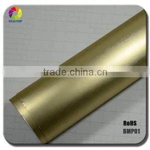 TSAUTOP BMP Brushed Matte Chrome Auto Car Wrap thumbnail-2