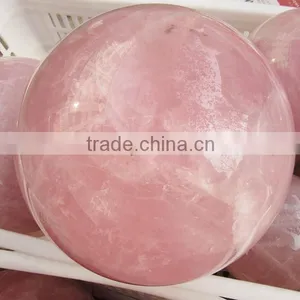 2015 Factory Direct Customed Rough Rose Quartz Ball for Sale thumbnail-3