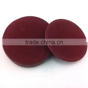 Round Leather Coaster Wholesale thumbnail-1