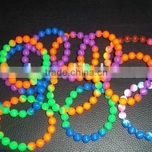 Fashion Transparent Silicone Rubber Bead Bracelet 2015 thumbnail-2
