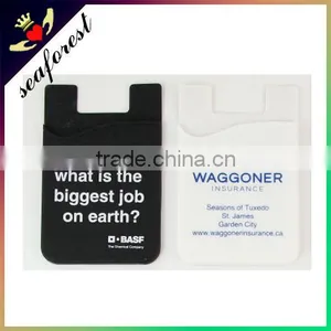 3m Adhesive Sticker Silicone Smart Wallet,silicone Card Holder for Cell Phone thumbnail-1