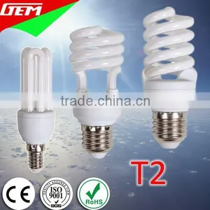 100% Tri-phosphor 8000hrs Mini U Spiral T2 Fluorescent Tube Light thumbnail-1