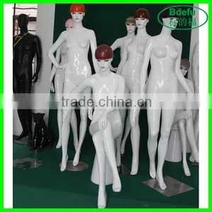 Dress Form Plastic Mannequin Makeup Fashion Realistic Mannequin for Clothes thumbnail-1