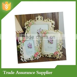 Retro Vintage Rose Flower Home Decor Resin 4''*6'' Photo Frame thumbnail-2