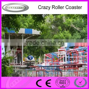 Outdoor Amusement Ride Roller Coaster Crazy Mouse Train for Kids and Adults thumbnail-4