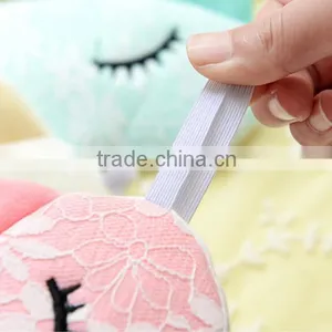 Korea Style Cute Lace Cat Shape High Quality Soft Patch Sleeping Travel Blindfold Shade Cover Eye Mask thumbnail-5