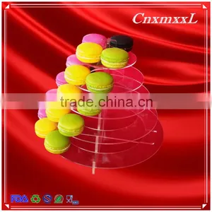 2016 Fast-sell New Patent Multifunctional Macaron Tower ,5 Tier Acrylic Tower Stand ,Macaron Display Tray,macaron Packaging thumbnail-6