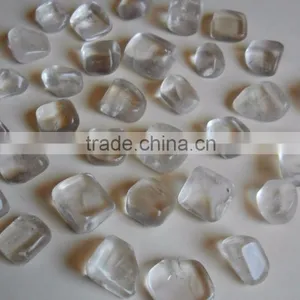 Clear Crystal Quartz Tumbled Pebbles Stone thumbnail-1