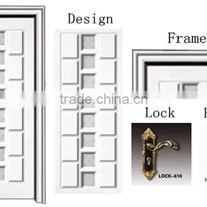 Made in China Armor Toliet Pvc Mdf Door thumbnail-2