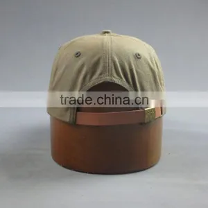 Custom High Quality 6- Panel 100% Cotton Snapback Hat With PU Badge thumbnail-4