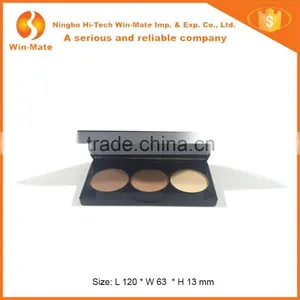 High-end 3 Pan Contour, Bronzer, Highlight Matte Colors Custom Eyeshadow Palette thumbnail-1