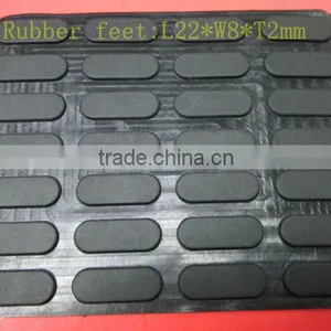 Adhesive Silicone Rubber Feet Rectangle thumbnail-1