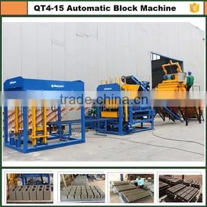 Cement Block Making Machine QT4-15C Block Machine Semi Automatic thumbnail-2