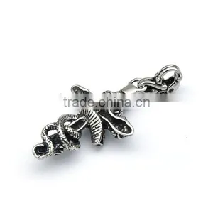 316l Stainless Steel Mens Snake Pendant Biker Cross New Design Pendant Guangzhou High Quality Pendant thumbnail-3